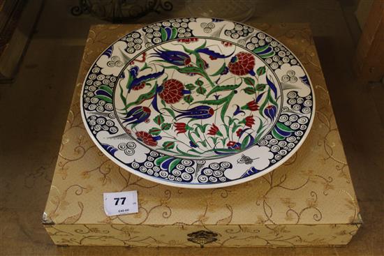 Cased Isnik style plate